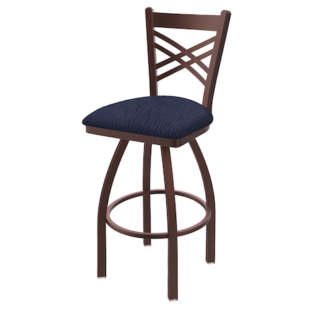 Holland Bar Stool Co 30" Swivel Bar Stool, Bronze Finish, Graph Anchor Seat 82030BZ014